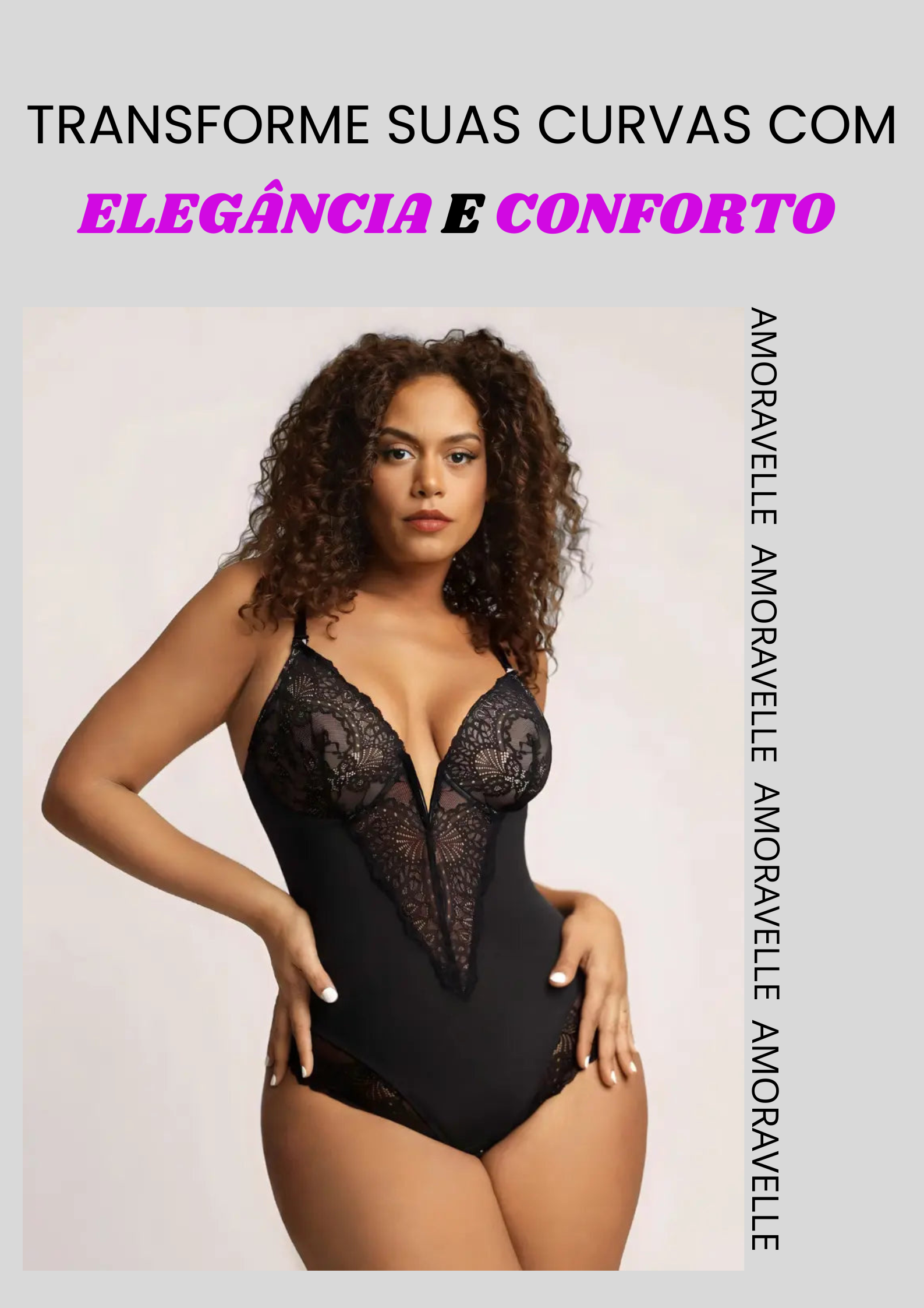 Body Modelador Renda - Elegante Velle™