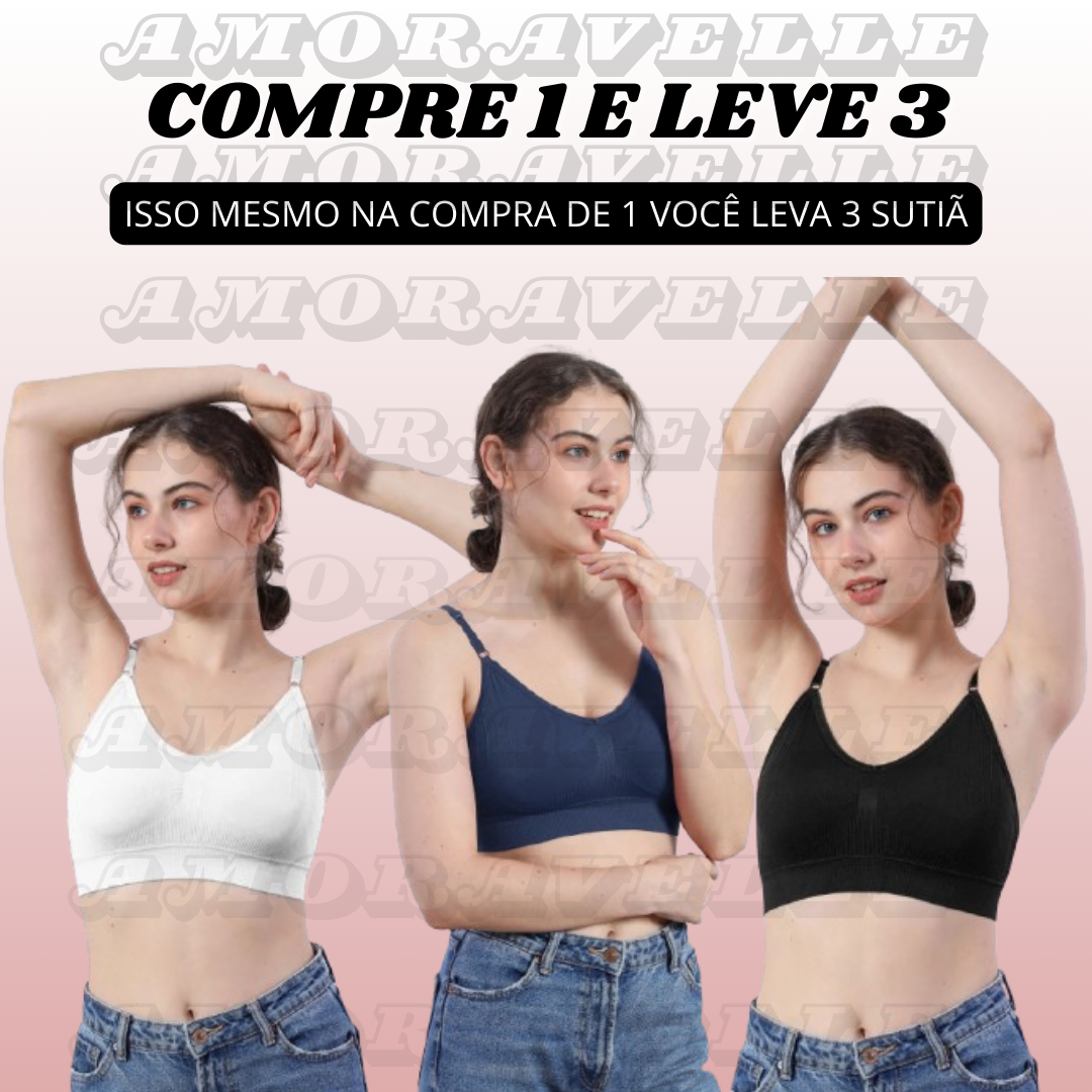 Sutiã Confort Fit Velle – Beleza que Inspira - Compre 1 e Leve 3