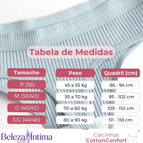 [PROMOÇÃO DE LANÇAMENTO COMPRE 5 LEVE 10] Calcinha CottonConfort® - FRETE GRÁTIS